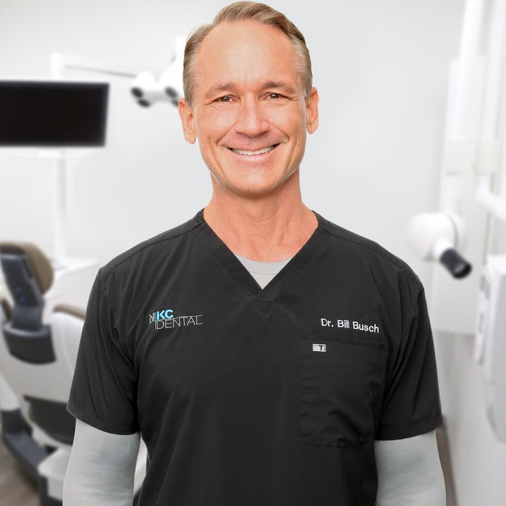 Dr Busch at dental office
