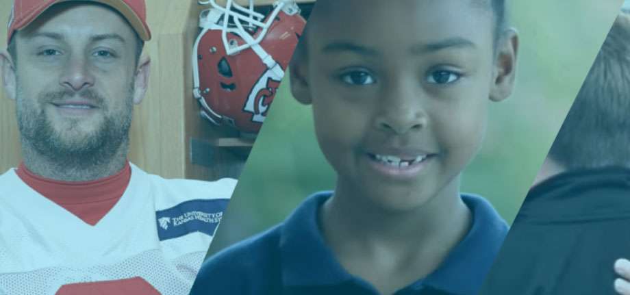 Little kid and football fan